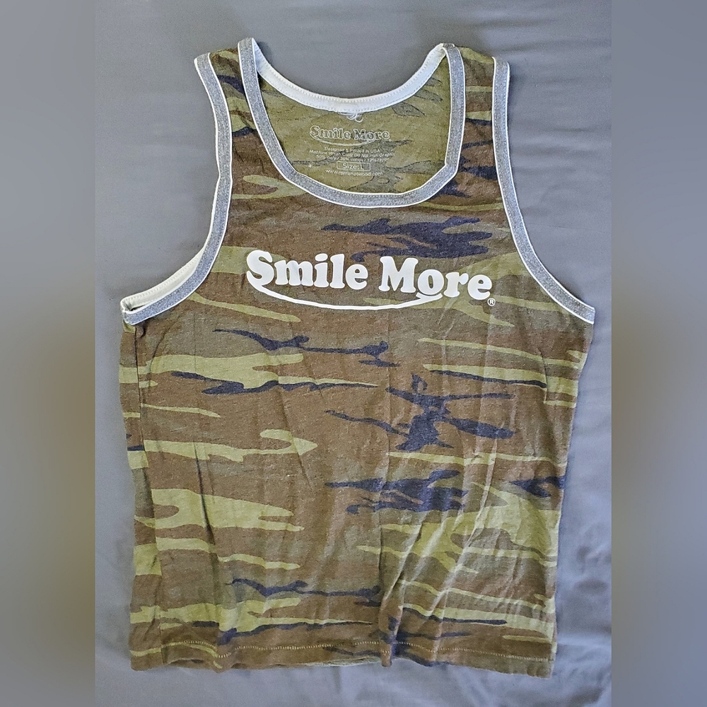 Smile More Camouflage Tank Top/Tshirt Bundle